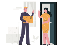 Jūs saņemat piegādi mājās